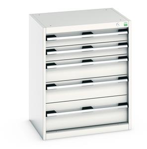 Bott Drawer Cabinets 525 Depth with 650mm wide full extension drawers Bott Cubio 5 Drawer Cabinet 650W x 525D x 800mmH